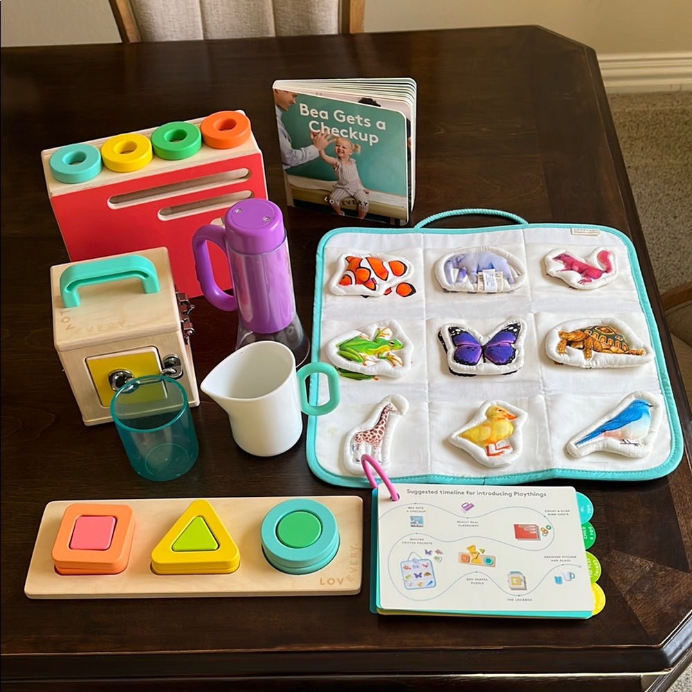Lovevery “The Realist” Play Guide- Colorful Kids Educational Toy Set